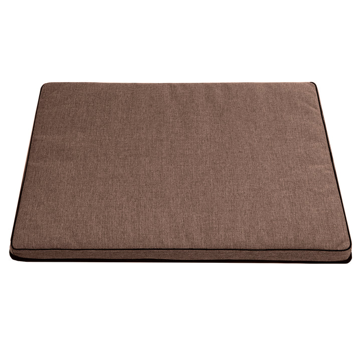Leon Standard matrace pro psy a kočky 80x60x5 cm v hnědé barvě s černým lemováním
