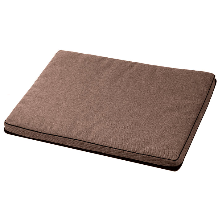 Leon Standard matrace pro psy a kočky 80x60x5 cm v hnědé barvě s černým lemováním