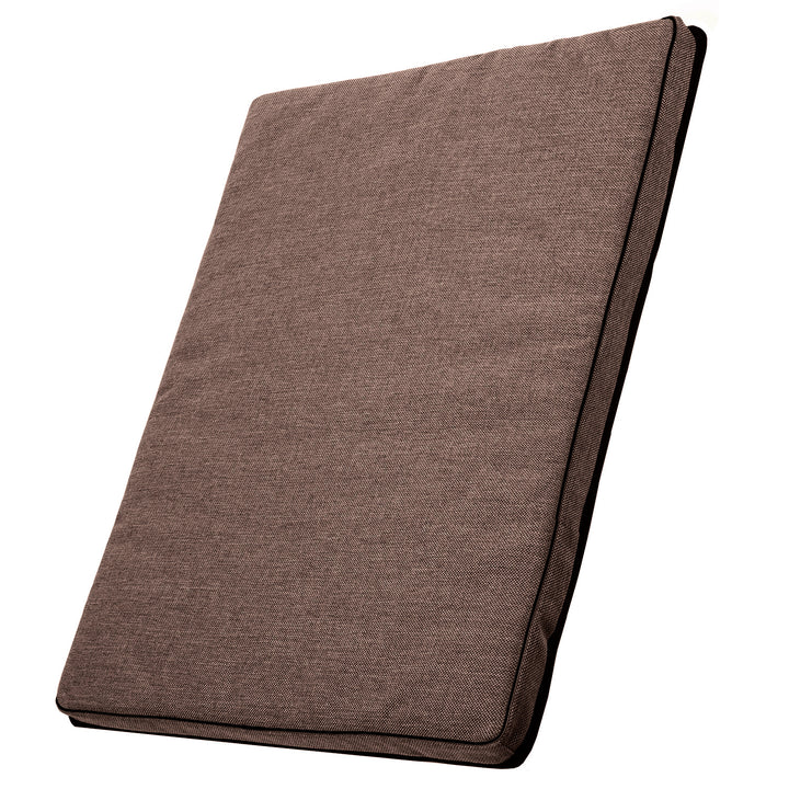 Leon Standard matrace pro psy a kočky 80x60x5 cm v hnědé barvě s černým lemováním