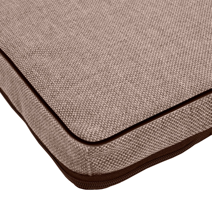 Leon Standard matrace pro psy a kočky 80x60x5 cm v béžové barvě s černým lemováním