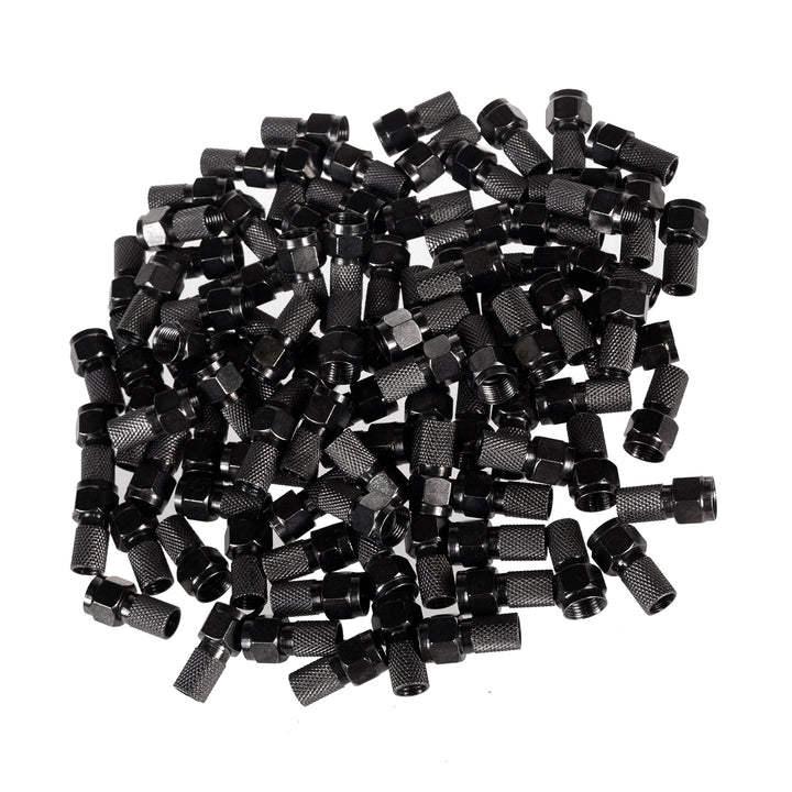 Maclean satelitní F konektor, TV systém, RG5.9, RG6, 6,8 mm, nikl s těsněním, profesionální, černý, MCTV-903 100ks