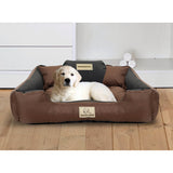 KINGDOG ohrádka pro psy 75x65cm voděodolná hnědá a černá