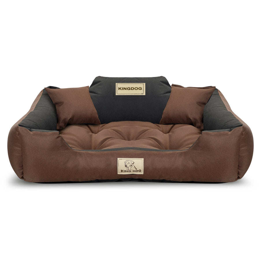 KINGDOG ohrádka pro psy 75x65cm voděodolná hnědá a černá