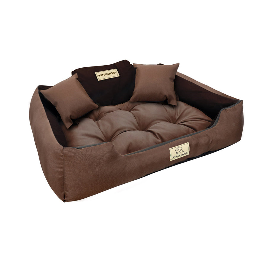 KINGDOG pelíšek pro psy 145 x 115 cm voděodolný hnědý a černý