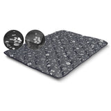 Prestige Dog Bed Dog Mat Odolná voděodolná matrace pro psy (120 x 80 cm, Silver Bone)