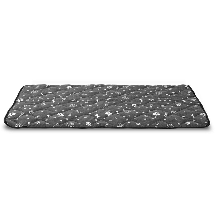 Prestige Dog Bed Dog Mat Odolná voděodolná matrace pro psy (120 x 80 cm, Silver Bone)