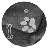Prestige Dog Bed Dog Mat Odolná voděodolná matrace pro psy (120 x 80 cm, Silver Bone)