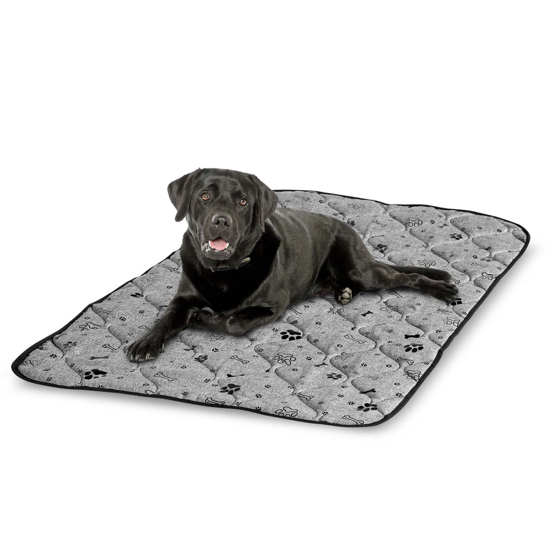 Prestige Dog Bed Dog Mat Odolná voděodolná matrace pro psy (100 x 70 cm, černá kost)