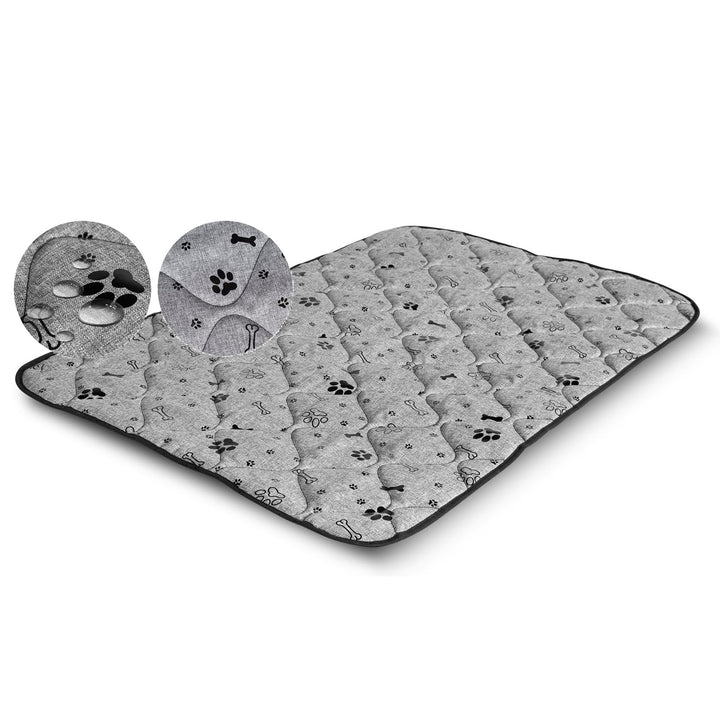 Prestige Dog Bed Dog Mat Odolná voděodolná matrace pro psy (100 x 70 cm, černá kost)