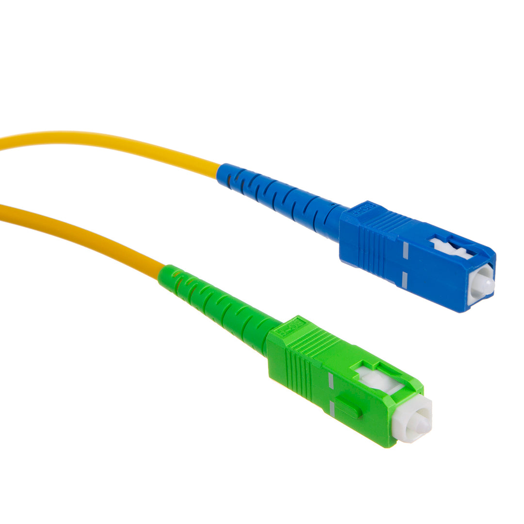 Optický kabel Maclean, SC/APC-SC/UPC SM 9/125 LSZH, jednovidový, délka 1 m, simplexní, G657A2, MCTV-401
