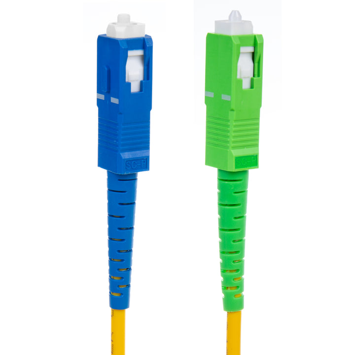 Optický kabel Maclean, SC/APC-SC/UPC SM 9/125 LSZH, jednovidový, délka 1 m, simplexní, G657A2, MCTV-401