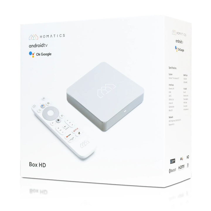 Multimediální přehrávač Homatics, Android TV 11, 32GB, 1,5GB RAM, Box HD
