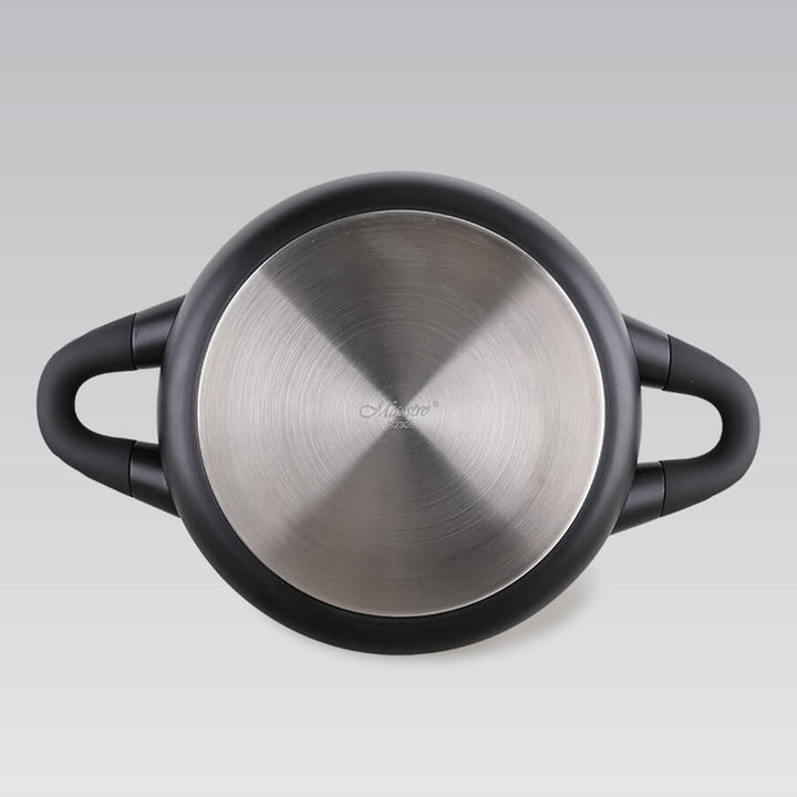 Hrnec Maestro s poklicí, 2,2 l, 18 cm, hliníkový odlitek, nepřilnavý povrch, MR-4017-18