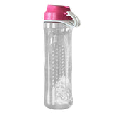 Cestovní láhev BranQ s brčkem a míchací kuličkou 610 ml, malinová