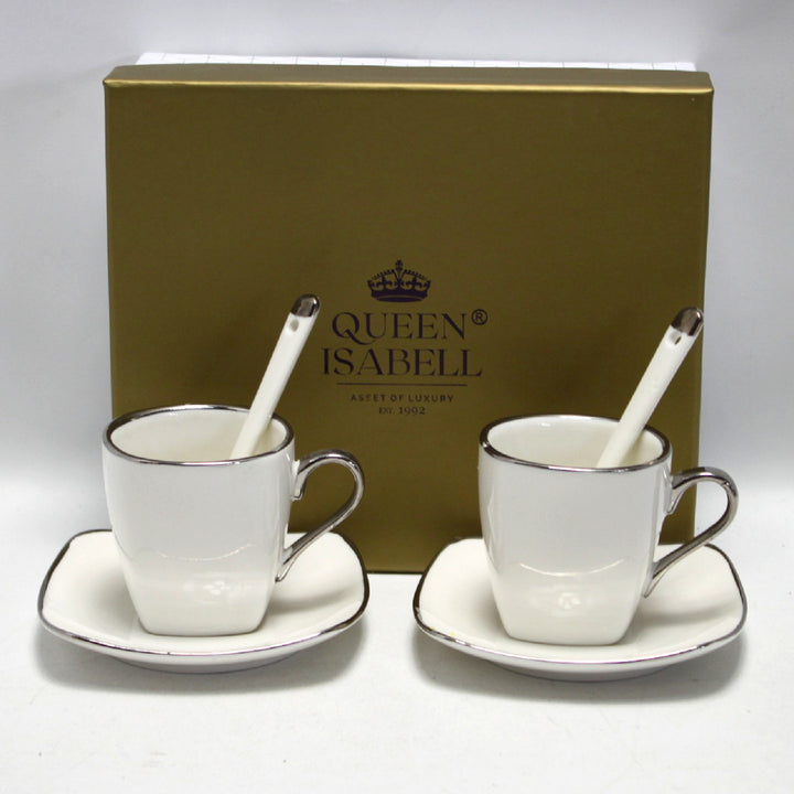 Porcelánová sada šálků na espresso s talíři Queen Isabell W23SV06-06471