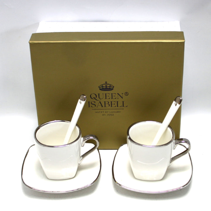 Porcelánová sada šálků na espresso s talíři Queen Isabell W23SV06-06471