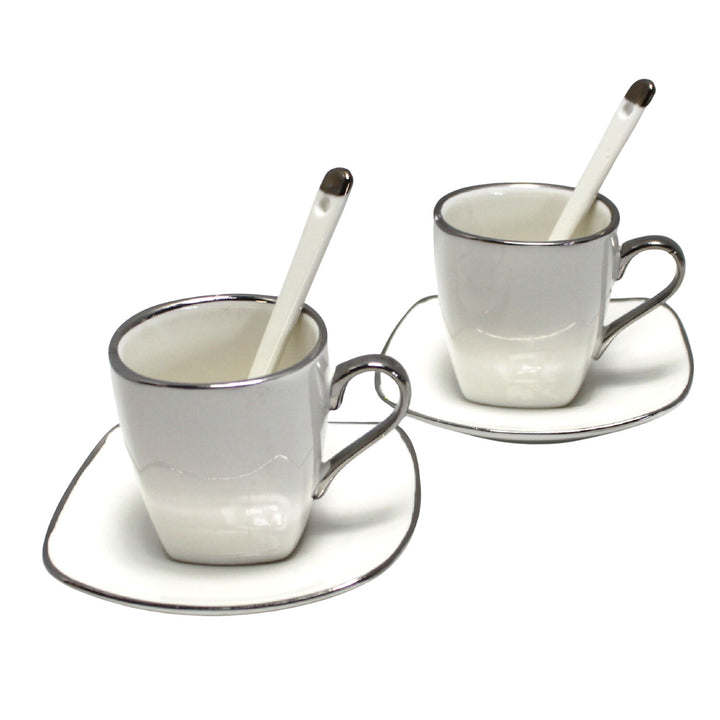 Porcelánová sada šálků na espresso s talíři Queen Isabell W23SV06-06471