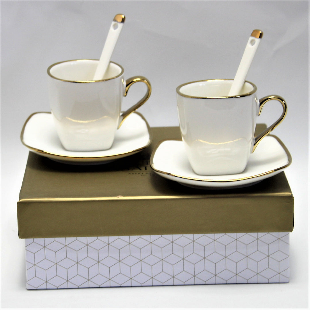 Porcelánová sada šálků na espresso s talíři Queen Isabell W23GD06-06464