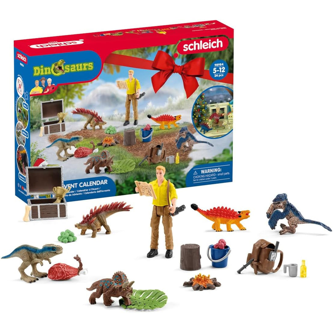 Schleich Adventní kalendář 2023 Dinosauři Vánoce 24 oken Dárek Dětská hračka Pony