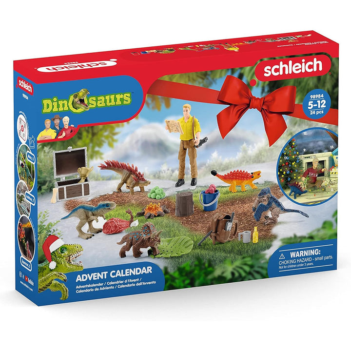 Schleich Adventní kalendář 2023 Dinosauři Vánoce 24 oken Dárek Dětská hračka Pony