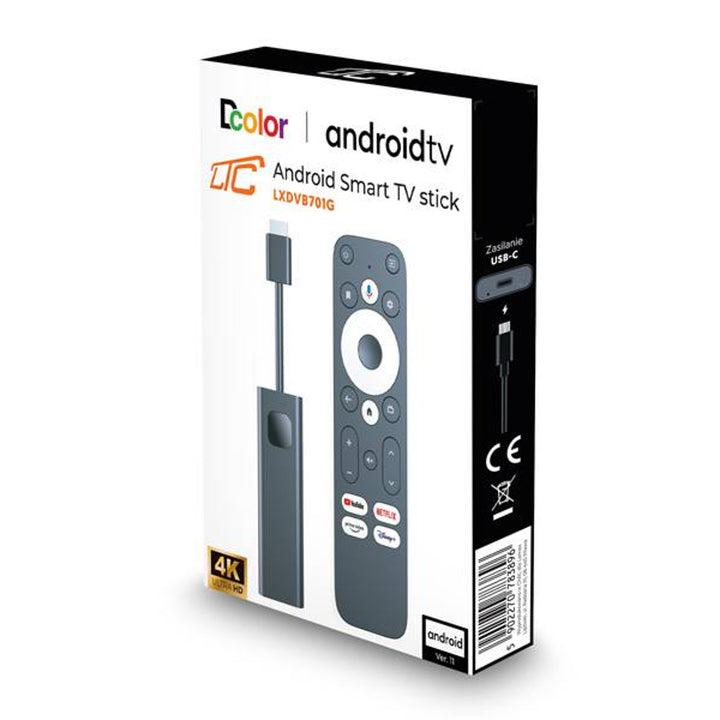 Tuner Android Smart Stick Google TV 4K Ultra HD LTC