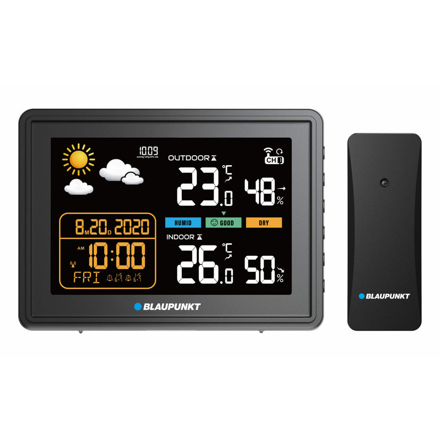 Meteostanice Blaupunkt, vlhkoměr, tlak, předpověď, WS30BK