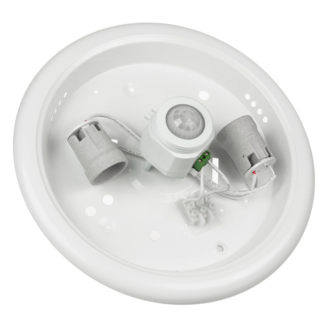Plafon s PIR čidlem Maclean, stropní, s LED světelným zdrojem, max. 2x. 40W, E27, 220-240V~ 50/60Hz, MCE324 + 2xMCE267