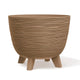 Květináč Prosperplast, průměr 236 mm, nožičky, DFUR240W-4665W, Furu ECO Wood
