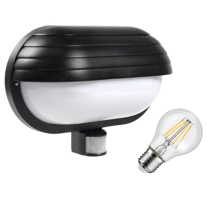 Nástěnné svítidlo Maclean, s PIR čidlem, max. 60W, 180°, MCE33B + LED 6W