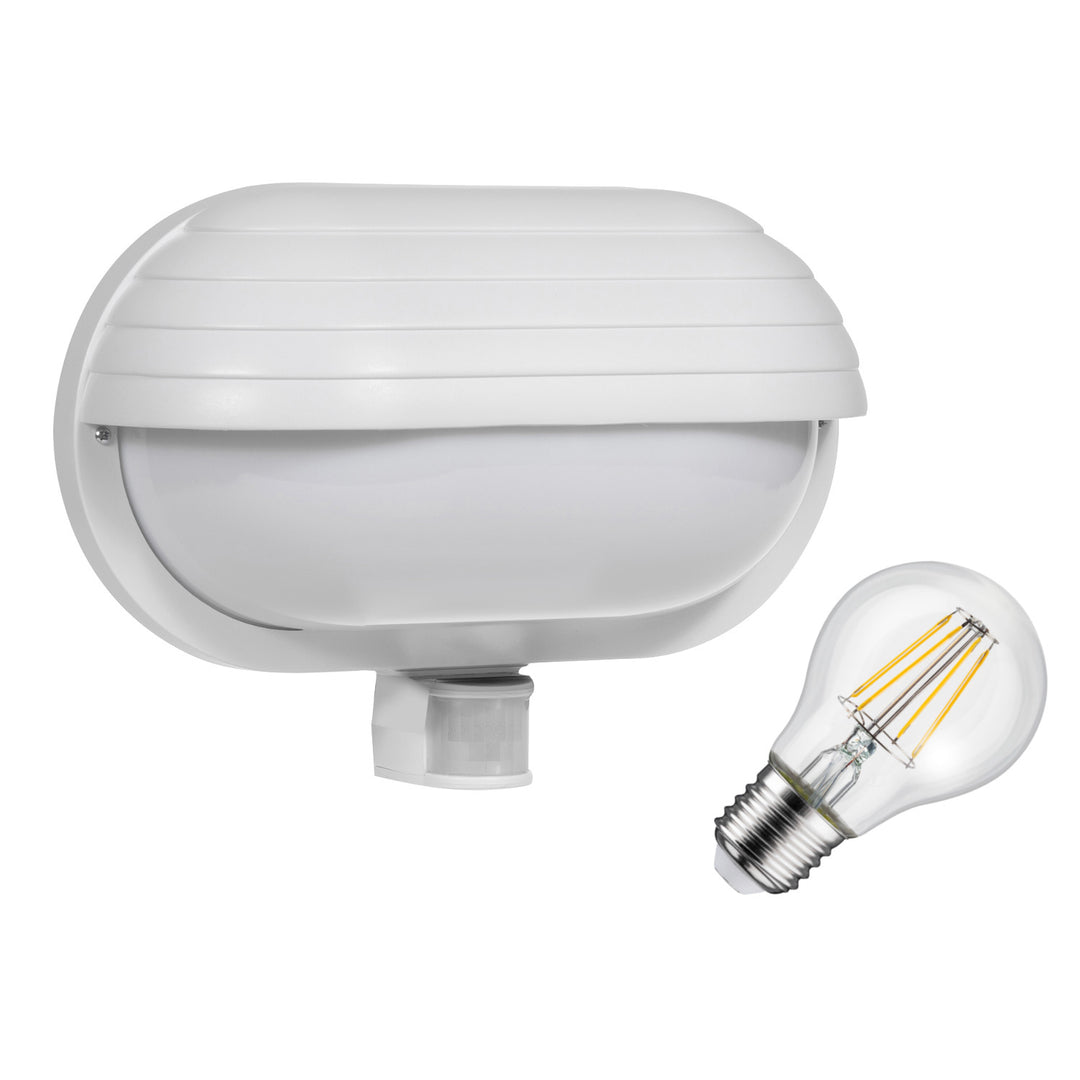 Nástěnné svítidlo Maclean, s PIR čidlem, max. 60W, 180°, MCE33 W + LED 6W