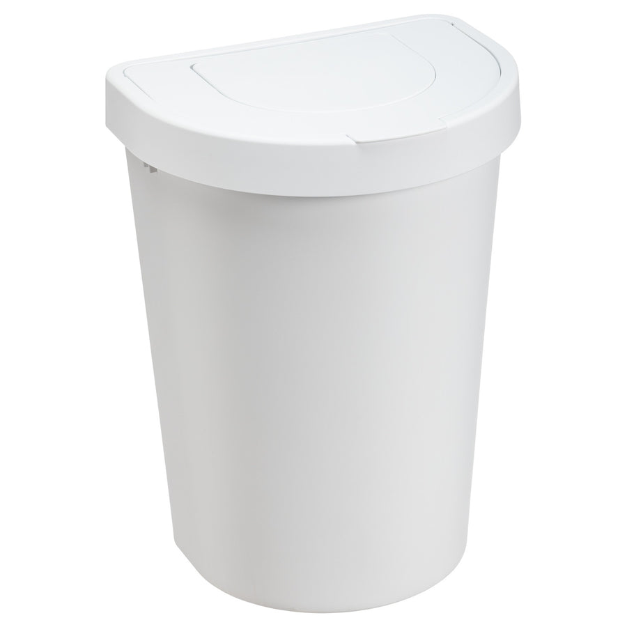 Odpadkový koš Plast Team, výklopné víko, bílý, 25 l, Seattle Swing