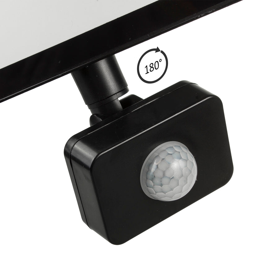 2x LED reflektor se senzorem pohybu Maclean, tenký 50W, 4000lm, teplá bílá (3000K), IP44, MCE650 WW PIR