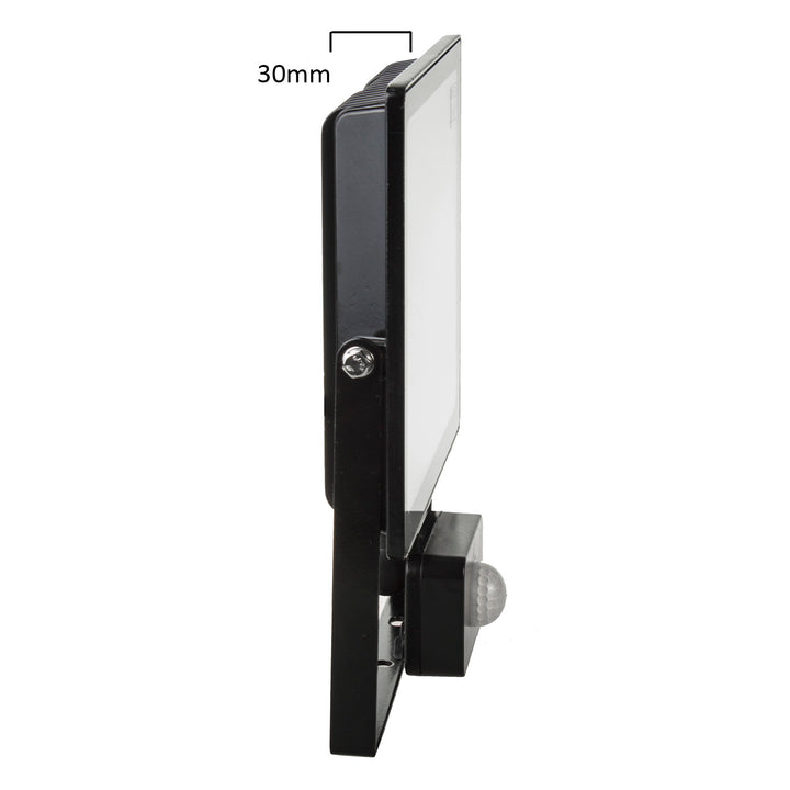 2x LED reflektor se senzorem pohybu Maclean, tenký 30W, 2400lm, teplá bílá (3000K), IP44, MCE630 WW PIR