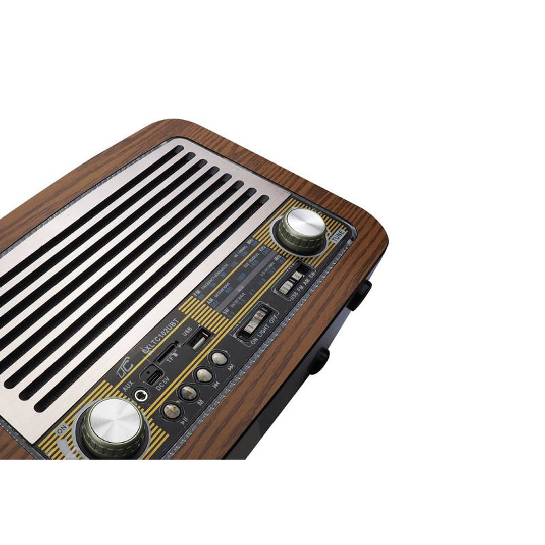 LTC přenosné rádio, teleskopická anténa, Bluetooth, FM/AM/SW, Olza Retro