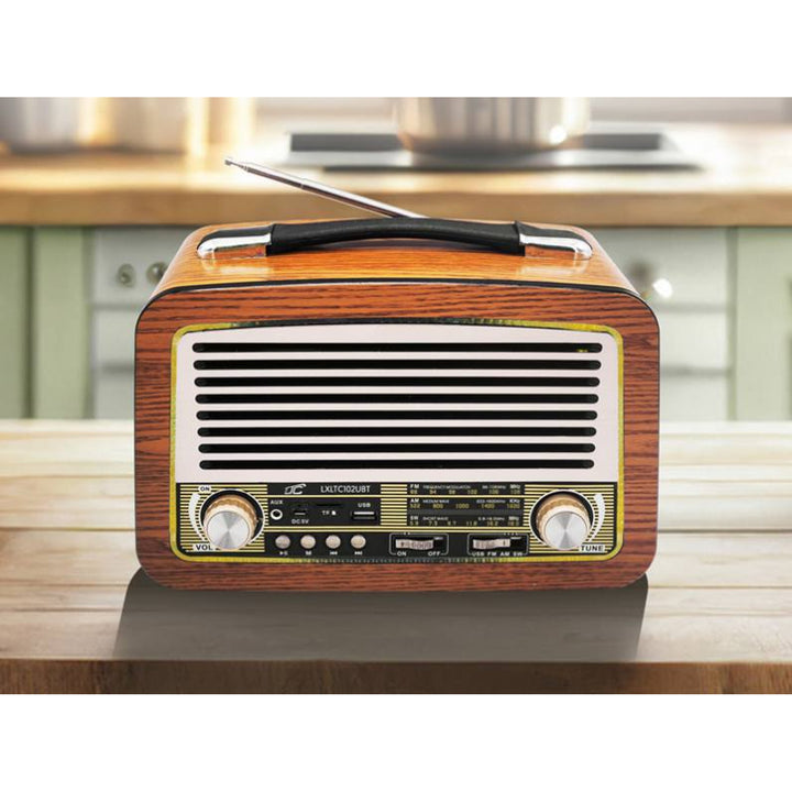 LTC přenosné rádio, teleskopická anténa, Bluetooth, FM/AM/SW, Olza Retro