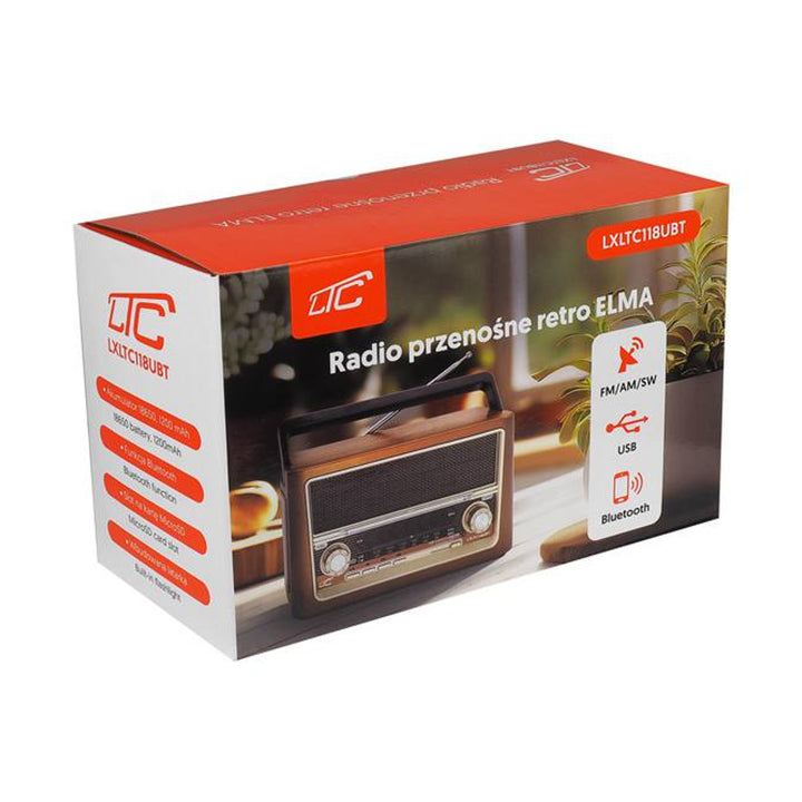 Přenosné rádio LTC, Bluetooth, FM/AM/SW, USB, LXLTC118UBT