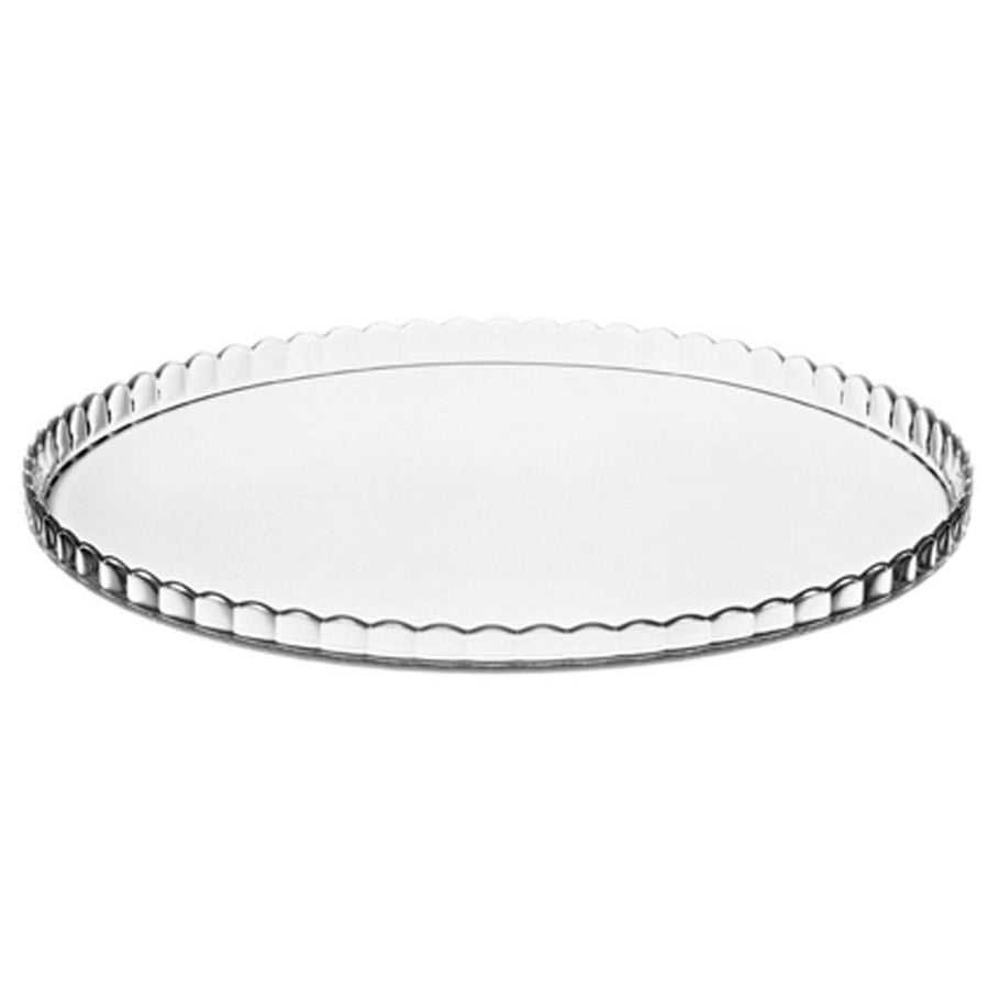 Talíř Pasabahce, skleněný, se skleněným stínítkem, 32 cm, Patisserie