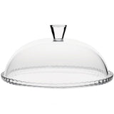 Talíř Pasabahce, skleněný, se skleněným stínítkem, 32 cm, Patisserie