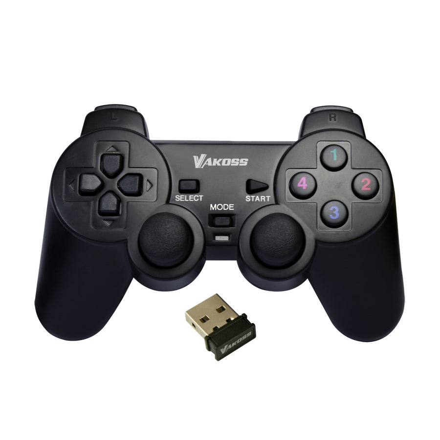 Gamepad Vakoss, bezdrátový, pro PC, PS3, černý, GP-4705BK