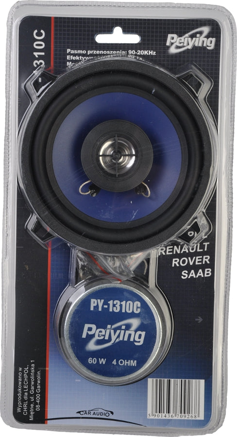 Reproduktory do auta Peiying PY-1310C, originál 13 cm, 60 W