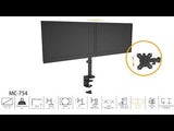 Dvojitý držák pro LCD monitory Maclean MC-754 13''-32'' max 8 kg VESA 75x75 a 100x100