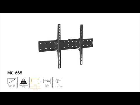 Držák televizoru 37-85" Maclean MC-668, černý, do 40kg, max vesa 600x400