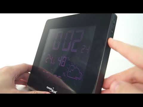 Bezdrátová meteorologická stanice 9 barev GreenBlue GB151 DCF VA LCD